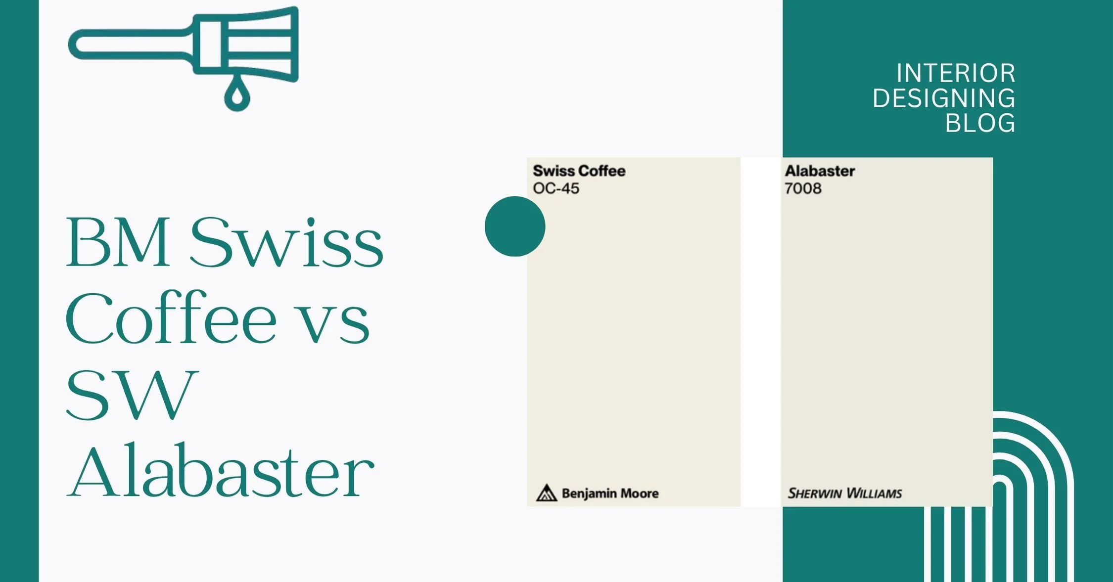 BM Swiss Coffee vs SW Alabaster