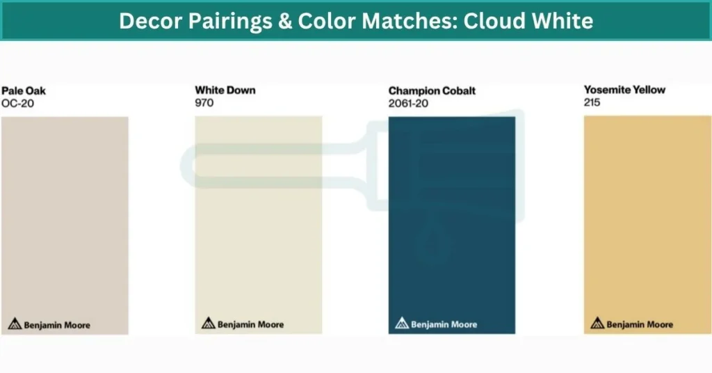 Decor Pairings & Color Matches: Cloud White