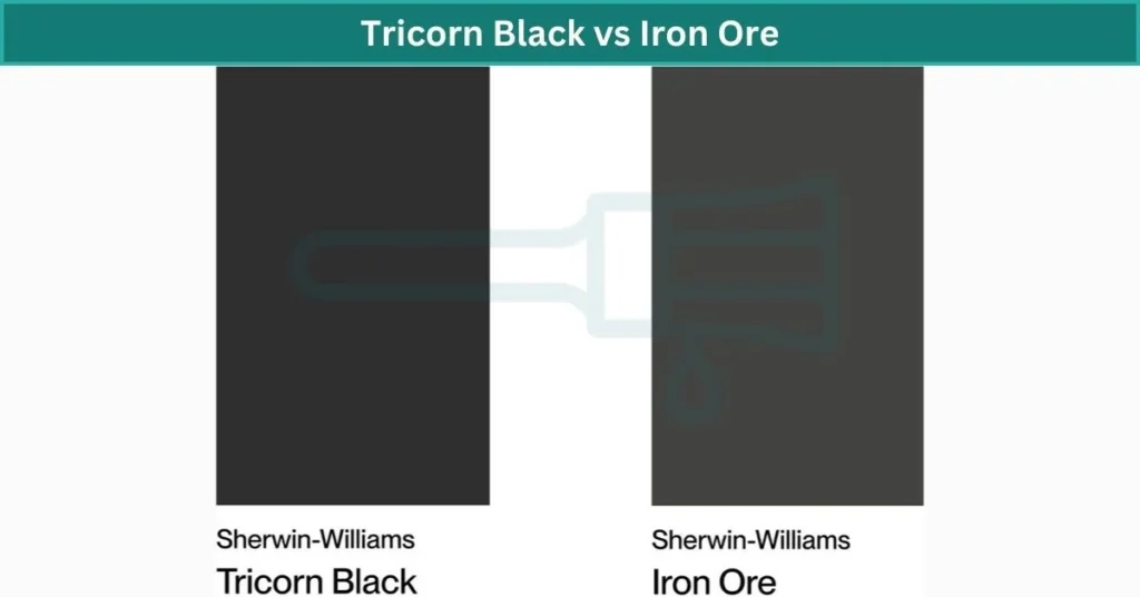 Tricorn Black vs Iron Ore: Undertones and Visual Impact